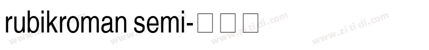 rubikroman semi字体转换